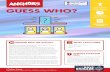 FACE-TO-FACE VIRTUAL GET ACTIVE GUESS WHO? · Guess Who is a classic game centred around asking important questions to ﬁnd the matching ﬁgure. BeforBefore each round, a leader