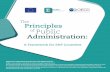 The Principles of Public Administration · The Principles cover key horizontal layers of the governance system, which determine the overall performance of the public administration: