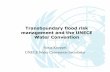 Transboundary flood risk management and the UNECE Water ...€¦ · flood management strategy and measures covering the entire basin, including: • Exchange of data, collection,
