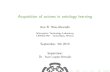 Acquisition of axioms in ontology learningarios/docs/seminar... · Acquisition of axioms in ontology learning Introduction Ontology learning from text The aspects and tasks in ontology