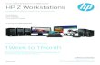 HP Z Workstations - systemactive.co.uk · Meet our HP Workstation family—compare features. All-in-One. Family datasheet | HP Z Workstations. HP Z1 G3. Overview Reimagining our most