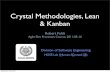 Crystal Methodologies, Lean & Kanbanfeldt/courses/agile/lectures_2011/...Crystal Methodologies, Lean & Kanban Robert Feldt Agile Dev Processes Course, 2011-05-16 Division of Software