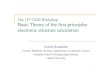 The 15The 15th CMD WorkshopCMD Workshop Basic Theory of ... · The 15The 15th CMD WorkshopCMD Workshop Basic Theory of the first-principles electronic structure calculation Koichi