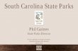 South Carolina State Parks · 47 State Parks. 90,000 acres. 3,000 campsites. 142 cabins. 80 hotel rooms. Two 18-hole golf courses. 300+ miles of trails