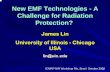 New EMF Technologies - A Challenge for Radiation Protection? · 2014. 4. 24. · Indoor Systems and Handheld UWB devices anywhere – High frequency with (–10 dB) bandwidth within