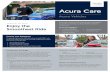 Acura Care · Acura Care ® Vehicle Service ... Provided by: American Honda Protection Products Corporation Provided in Florida by: American Honda Service Contract Corporation P.O.