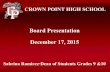 Board Presentation December 17, 2015 · Board Presentation December 17, 2015 Sabrina Ramirez-Dean of Students Grades 9 &10 . CPHS MISSION STATEMENT Our promise to ensure all CPHS