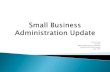 Sean F. Crean Director, Office of Government Contracting Small …€¦ · Office of Government Contracting . Small Business Administration . June, 2016 . Government Contracting and