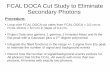 FCAL DOCA Cut Study to Eliminate Secondary Photonsbcannon/26Mar2018.pdf · FCAL DOCA Cut Study to Eliminate Secondary Photons Procedure: Loop over FCAL DOCA cut vales from FCAL DOCA