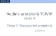 Rodina protokolů TP/IP - earchiv.cz · NSWI045 9/ Rodina protokolů TP/IP verze 3 Téma 9: Transportní protokoly Jiří Peterka. NSWI021 1/2 Rodina protokolů TP/IP ... Rodina protokolů
