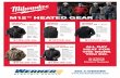M12™ HEATED GEAR - JoeX.pert · 2015. 9. 8. · IN STOCK at Werner Electric Supply! ALL DAY HEAT FOR THE WORK YOU DO. M12™ HEATED GEAR Heated Jacket Kit – Black Heated Jacket
