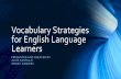 Vocabulary Strategies for English Language Learners · Scaffolding language, scaffolding learning: Teaching Second Language Learners in the mainstream classroom. Words Content Teachers