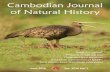Cambodian Journal of Natural History · Cambodian Journal of Natural History ISSN 2226–969X Editors Email: Editor.CJNH@gmail.com • Dr Neil M. Furey, Chief Editor, Fauna & Flora