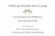 PARLab Parallel Boot Campparlab.eecs.berkeley.edu/sites/all/parlab/files/BootCamp...– Why BLAS 2 ? 2 nested loops, do O(n 2) ops on O(n 2) data – But q = computational intensity