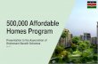 500,000 Affordable Homes Program - arbs.co.ke housing program presentation.pdf · Affordable housing program May-18 CONFIDENTIAL 3 INTRODUCTION Income Range: KES 50,000 –KES 99,999