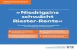 »Niedrigzins schwächt Riester-Rente« · Forschungsprojekt „Die Entwicklung der Rentenlücke und das Sparverhalten deutscher Haushalte“ des Munich Center for the Economics of