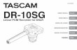DR-10SG Owner's Manual - TASCAM...gets on a person’s body or clothing, it could cause skin injuries or burns. If this should happen, wash it off with clean water and then consult