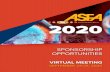 SPONSORSHIP OPPORTUNITIES 2020...CONCURRENT CORPORATE SYMPOSIA ($10,000) The Concurrent Industry Satellite Symposia offers the opportunity to be one of two sessions on the chosen day.
