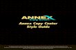 Annex Copy Center Style Guide€¦ · On that page you can download the Annex Copy Center logos in color or black & white, in .eps or .jpg format. The UPS, FedEx, USPS and DHL approved