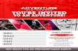 ADVENTURE SPORTS YOUIRE INVITED TO AN ADVENTURE! …€¦ · ADVENTURE SPORTS YOUIRE INVITED TO AN ADVENTURE! center Math 575 Marshalls T.J.ma»q Toys9us Mall DON'T FORGET SIGN WAIVER