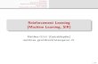 Reinforcement Learning (Machine Learning, SIR) Reinforcement Learning (Machine Learning, SIR) Matthieu
