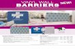 VINYL WALL W! BARRIERS · Vinyl Wall Barrier Item # Description 1 2-5 6-11 12-24 4'W x 72"H Wall Barrier Kit (Full-Color Imprint) 283.00 247.40 265.80 257.20 256261 4'W x 72"H Wall