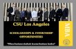 Scholarships & Internship MBA Opportunities · Student Financial Aid Office • (323) 343-6260 •  Jobs & Internships Opportunities for MBA students