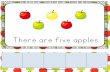There are five apples. - The Curriculum Corner...There. are. five. apples. ©. Apple. cider. is. yummy! The. tree. has. apples. She. has. one. apple.