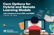 Care Options for Hybrid and Remote Learning Models...Municipalities are required to attest in writing to the following minimum criteria when approving the Remote Learning Enrichment