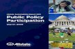 Allstate Sustainability Report 2019 Public Policy ... · ALLSTATE SUSTAINAILITY REPORT 2019: PUBLIC POLICY 02 OVERVIEW Allstate is actively involved in the democratic process at the