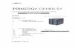PRIMERGY CX1000 S1 - Fujitsu · The System Unit CX1000 S1 includes a central power distribution unit. The type of mains input has to be selected and ordered together with the CX1000