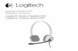 Getting started with Première utilisation Logitech® Stereo ... · Getting started with Première utilisation Logitech® Stereo Headset H151 Logitech® Casque stereo H151. Logith