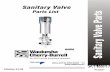 Sanitary Valve Parts List Sanitary Valve Partswilliamscarver.com/.../2014/09/Waukesha-Sanitary-Valve-Parts-List.pdf · W94 DIAPHRAGM STEM SEAL - TANK OUTLET VALVE .....34 W94R DIAPHRAGM
