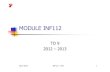 MODULE INF112 - imaglig-membres.imag.fr/dubousquet/docs/TD09-2012.pdf · 2012-2013 INF112 -TD9 2 Plan 1. CC2 2. Formulaires en HTML 3. Javascriptet Java 4. Sécuritésur Internet