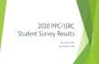 2020 PPC/ISRC Student Survey Results · 2020 PPC/ISRC Student Survey Results Kyle Burke, MSW Tessa Heeren, MSW. Sample Description . Sample Size Final Sample 27 Quantitative 33 Qualitative