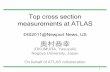 Top cross section measurement at ATLAS DIS2011@...2011/04/14  · •B-tagging @ ATLAS –2 b-tagging algorithms •Transverse impact parameters of tracks in jets (JetProb) –Used