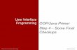 User Interface Programming OOP/Java Primer Step 4 – Some … · 2012. 1. 31. · User Interface Programming OOP/Java Primer Step 4 – Some Final Checkups . Uppsala University @