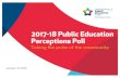 2017-18 Public Education Perceptions Poll · 1/19/2018  · 2017-18 Public Education Perceptions Poll January 19, 2018 Taking the pulse of the community. 2 ... 2016-2017 2017-2018