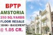 Floors For Sale 250 Sq.Yards 3 BHK in Bptp Amstoria  Sector 102 Gurgaon Dwarka Expressway 8826997780