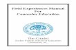 2015 Field Experiences Manual - The Citadel · 2016. 4. 15. · experiences consist of the practicum, internship, and supervision. Field experiences are a part of the school counseling