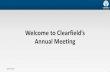Welcome to Clearfield’s€¦ · Sources: (1) FTTH Council Americas 2016; (2) Telecoms.com 2016 Broadband Outlook Report; (3) Vertical Systems Group 2016; (4) Enterprise Mobile Infrastructure