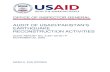 Audit of USAID/Pakistan’s Earthquake Reconstruction Activities...Audit of USAID/Pakistan’s Earthquake Reconstruction Activities (Audit Report No. 5-391-09-001-P) This memorandum