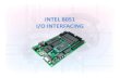 INTEL 8051 I/O INTERFACING - Universiti Teknologi MARA 8051 io interfacing.pdf · INTEL 8051 I/O INTERFACING. INTEL 8051 PLCC 44 PDIP 40 TQFP 44. INTEL 8051 FEATURES • The Intel