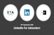 LinkedIn For JobseekersAgenda • Intro • Profile Optimisation for jobseekers • Using LinkedIn during your job search – Building your brand • What next? • Questions A little