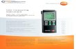 VAC measuring instrument 445... · testo 445 Technical data testo 445 testo 445, VAC measuring instrument, incl. battery and calibration protocol Part no.0560 4450 General technical