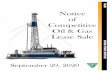BLM Notice of Competitive Oil & Gas Lease Sale · The online auction design will be a sequential ascending clock, fixed period, English auction. Each parcel will have its own unique