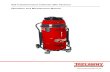 A22 Industrial Dust Collector (Bin Version) Operation and ... · Industrial Vacuum Cleaner. This manual contains the necessary ... for the containment of nuisance dust and dust collection.