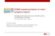 SDMX implementation in Istat: progress report · 2018. 3. 1. · SDMX implementation in Istat: progress report Meeting of the Expert Group on Statistical Data and Metadata Exchange