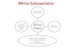 África Subsaariana€¦ · África Subsaariana África Meridional África do Sul •País mais desenvolvido economicamente, com cerca de 50% das indústrias do continente africano.
