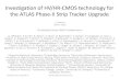 Investigation of HV/HR-CMOS technology for the ATLAS Phase-II … · 2018. 11. 19. · Investigation of HV/HR-CMOS technology for the ATLAS Phase-II Strip Tracker Upgrade V. Fadeyev